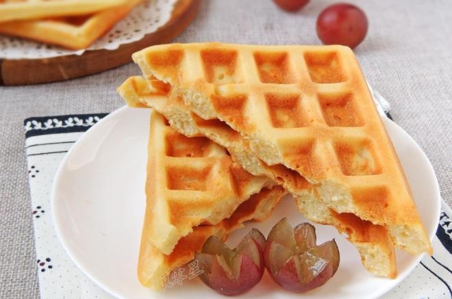 香草风味华夫饼