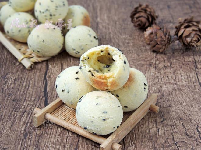 黑芝麻麻糬面包