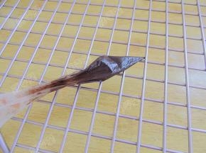 黑巧克力装入裱花袋中隔水融化