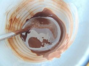 黑巧克力隔温水融化