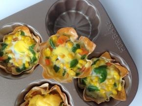 好看又美味的云吞皮盏就做好了