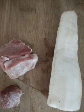 山药，肉准备好