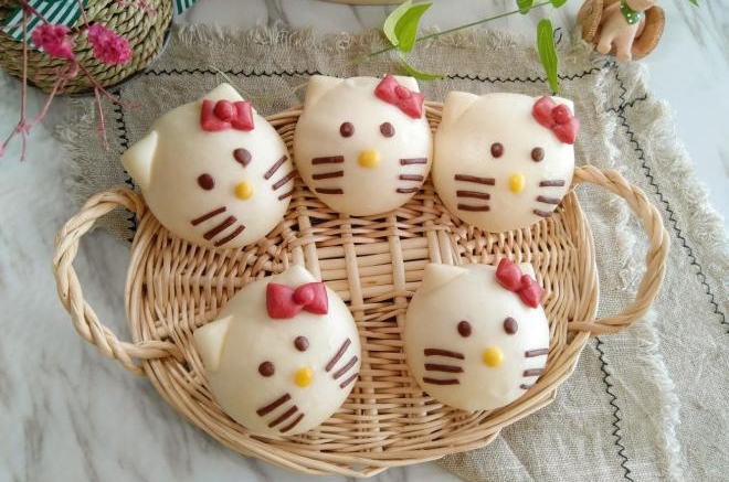 Kitty猫花样馒头
