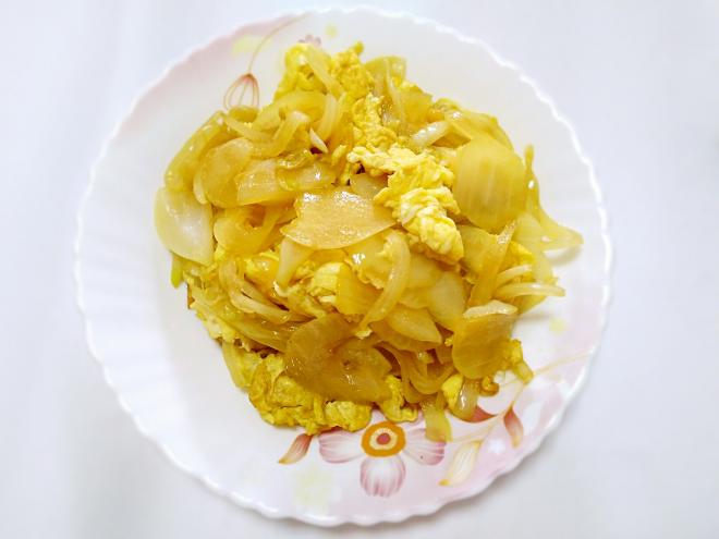 圆葱炒鸡蛋