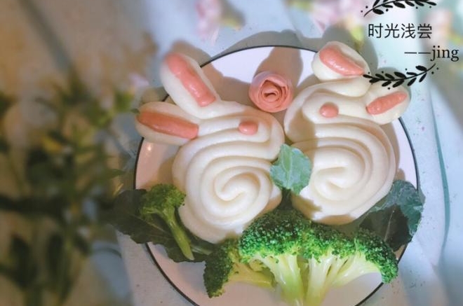 花样面食之小兔子(一次发酵法)