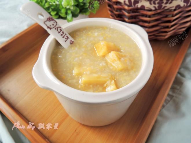 玉米渣红薯粥