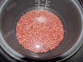 加入水，水量不要太多，刚好没过豆子一厘米