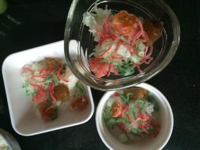 再加入红丝、绿丝