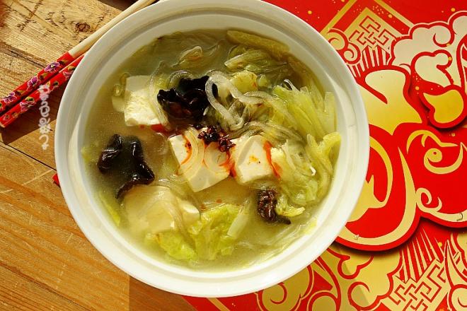 白菜豆腐炖粉条