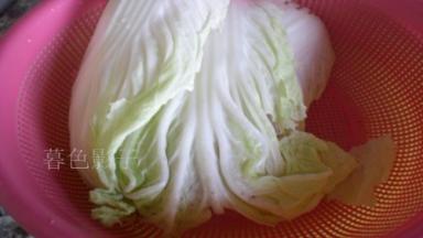 大白菜洗好备用