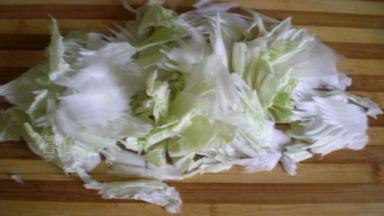 白菜切成大片