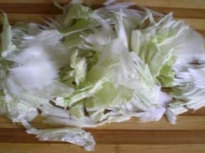 白菜切成大片