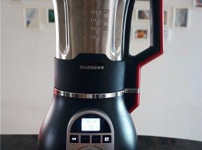 锁紧杯盖，选择豆浆功能，启动，耗时29分钟。