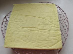 倒入烤盘，170度烤20分钟，脱模晾凉。