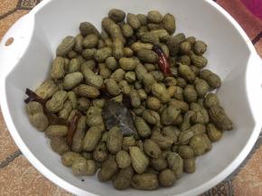 然后滤去水份晾干