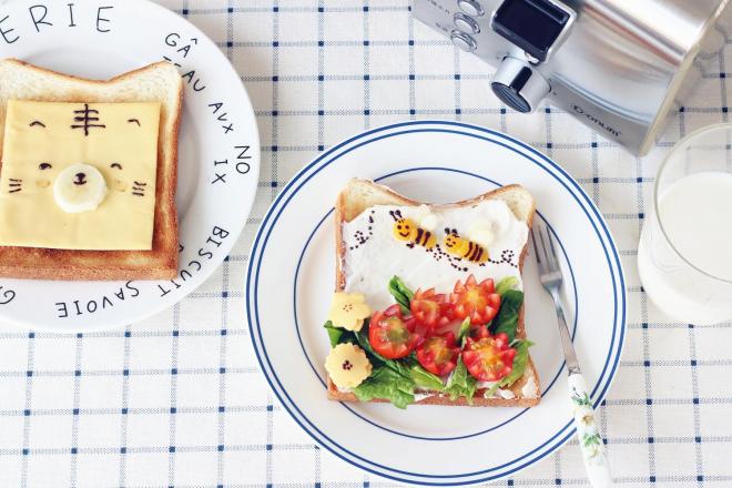 早餐趣味水果吐司