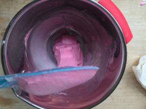 第三次一定哟轻柔，翻拌至飘带状。