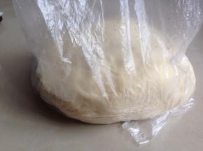 发酵好的中种面团，已经有两倍大了