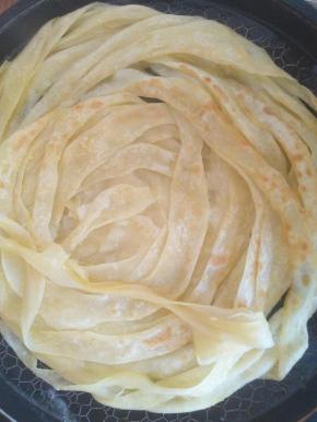 一面烙好后翻面