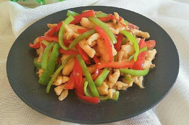 双椒鸡丝