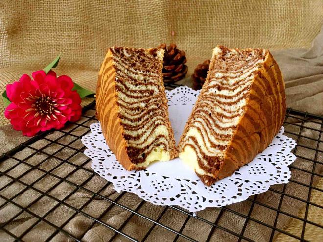 酸奶斑马纹蛋糕