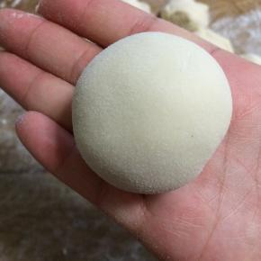 包起来，封口朝下