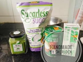sugarless sugar 最近海淘的战利品！嘻嘻超喜欢的~原方采用的淡奶油，我用了椰浆，反而开启新世界呀诶嘿