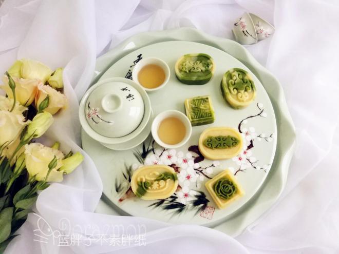 抹茶双色绿豆糕（面包机版）