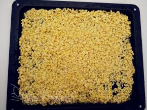 浸泡好的绿豆沥干水分，铺在烤盘上，用蒸烤箱蒸25分钟，直到绿豆熟透。