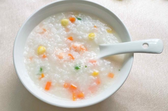 胡萝卜玉米鲜虾粥
