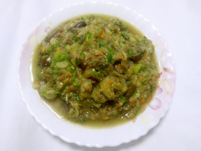 东北家常菜～肉沫茄子土豆酱