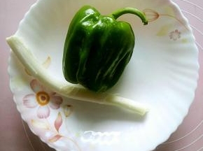 准备一个麻椒和一根大葱