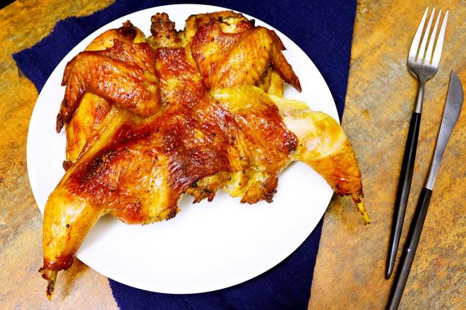 烤脆皮全鸡