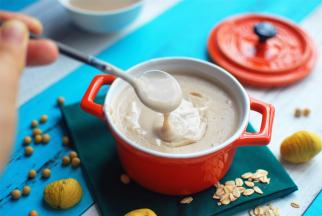 倒出米糊即可食用。