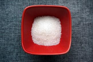 程序结束后加入白糖，再搅打30秒。