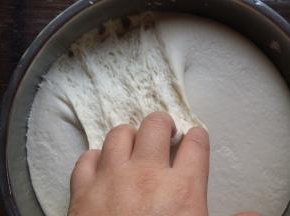 我发了一晚上，面团是原来的三倍大。