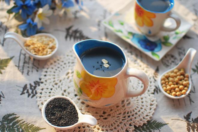 黑芝麻燕麦豆浆