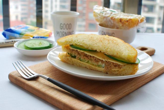 一键欧式三明治面包