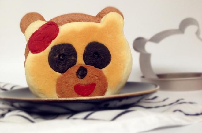 蛋糕夹心小熊面包