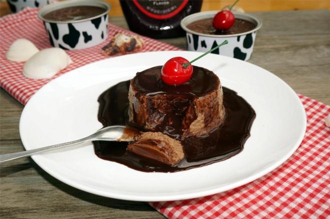 浓情蜜意巧克力布丁