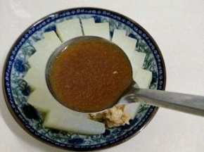 淋在冬瓜肉沫上。