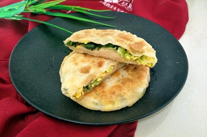小白菜鸡蛋馅饼