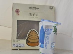 内馅：天然之林栗子馅220克   浓稠酸奶适量
