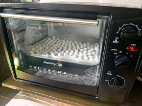 烤箱预热100°中层上下温50分钟即可。