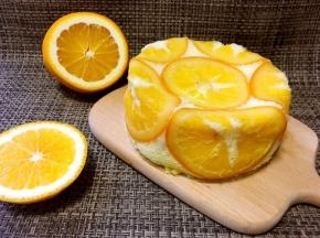 蛋糕满是浓浓的橙子香味