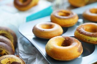 这样子一份双味的甜甜圈就完成了。