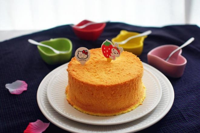 有机亚麻籽油戚风蛋糕