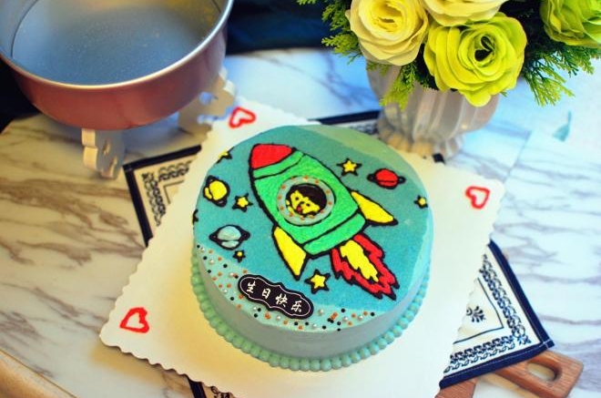 小火箭生日蛋糕