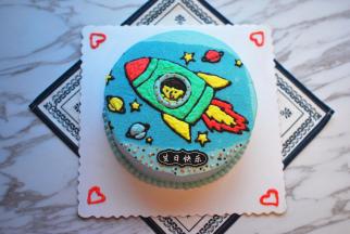 最后放上巧克力生日快乐片以及糖珠装饰，完成。