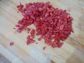 红椒切末